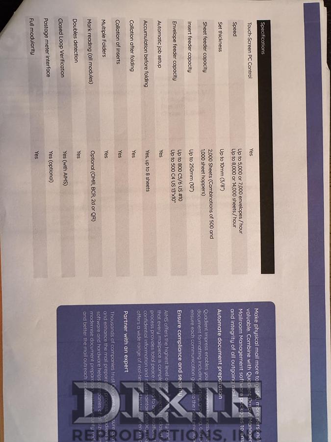 Used 2023 Quadient DS-700 iQ