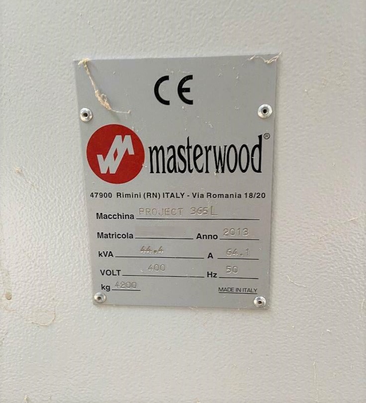 Usado PROYECTO MASTERWOOD 365 L - 2013