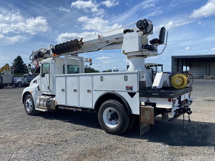 Used Altec DM47-BTR Digger Derrick on 2014 Kenworth T370 4x2 Reg Cab Utility Truck - 01687