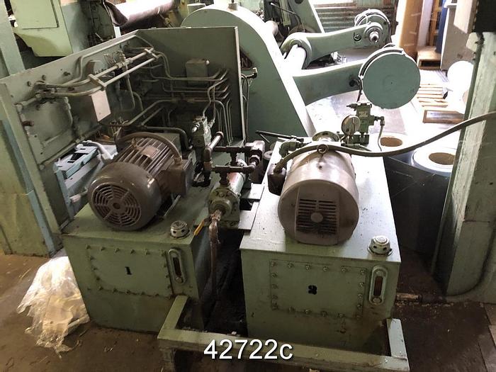 Used 78" Langston Winder With Shaftless Floor Pick Up Unwind #42722