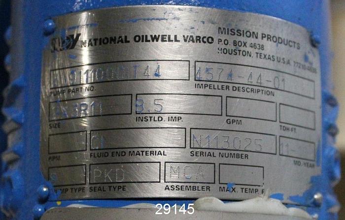 Refurbished Mission Type S Pump 2x3x11, 6-Vane Impeller #29145