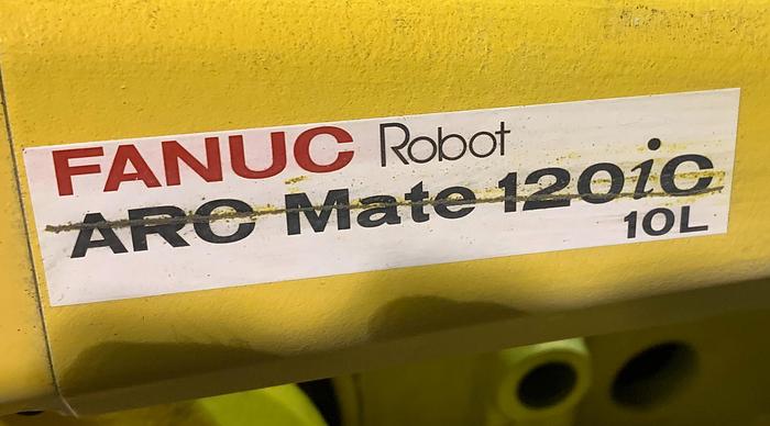 Used FANUC ARCMATE 120iC/10L 6 AXIS CNC MIG WELDING ROBOT WITH R30iA CONTROLLER