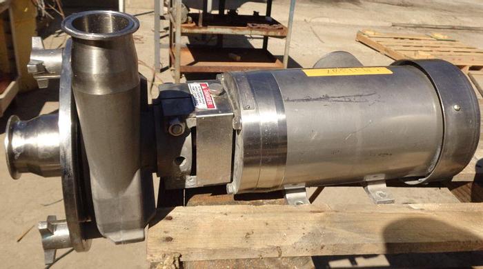 Used Pump, Centrif., 7.5 HP, Stainless Steel, Fristam, Model FPX3451 #S743340