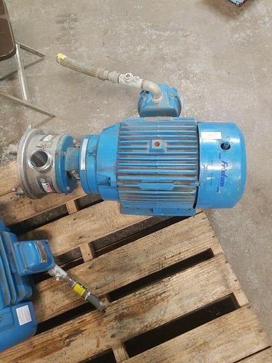 Used Reliance Electric P25G1029C, Fristam FZX250 stainless pump 2.5"