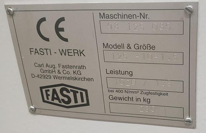 Gebraucht Rundbiegemaschine Fasti 1025-10-1,5