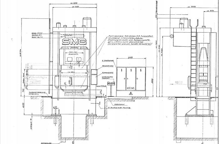 Used Press Sheet Stamping Hydraulic HPU 1000-1800/1150