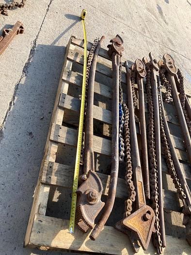 Used J H Williams Vulcan Superior 52" Chain Pipe Wrench