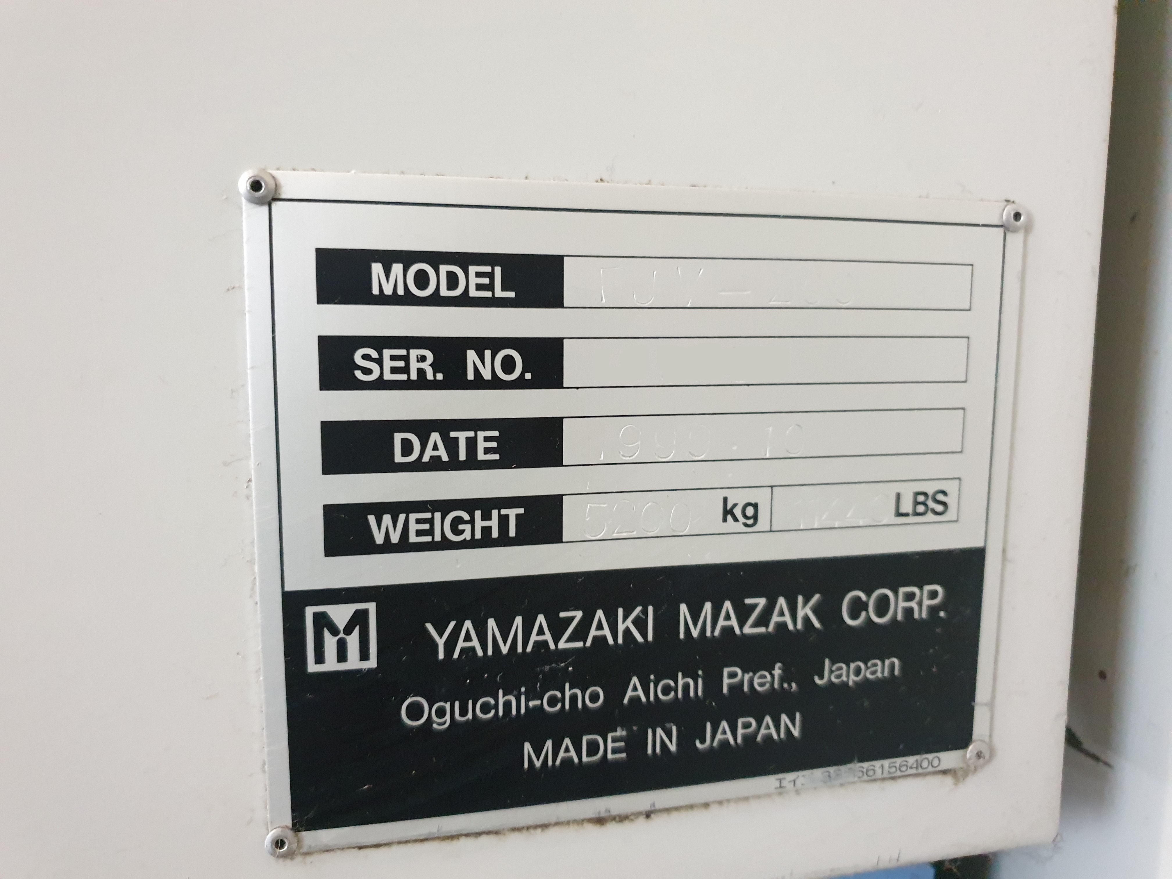 Gebruikt 1999 MAZAK FJV-200