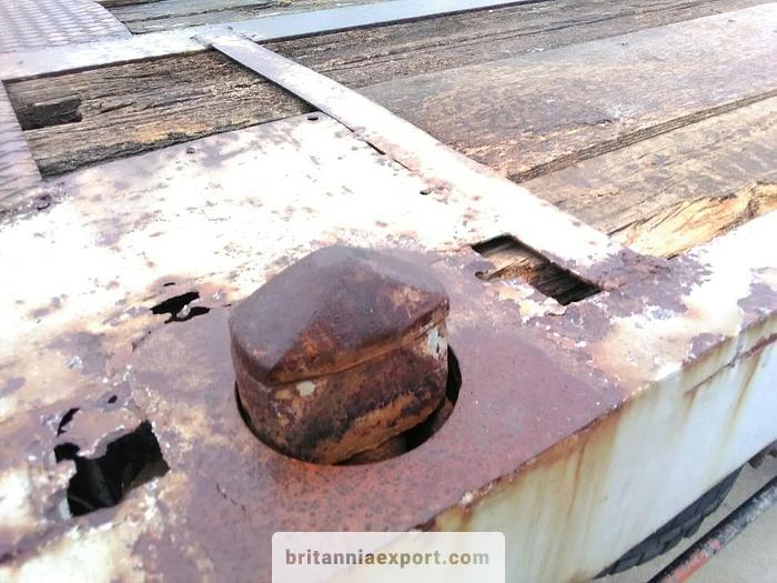 Used 1990 Listrailer two axle trailer with twist locks