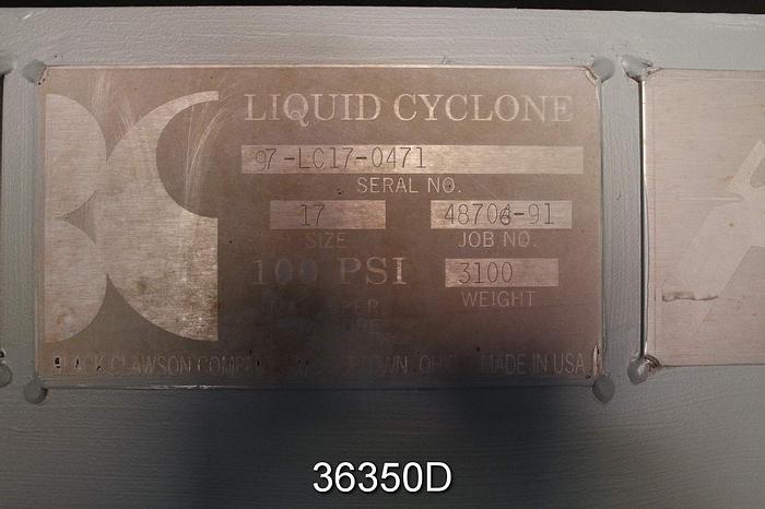 Used Black Clawson 17 High Density Cleaner #36350