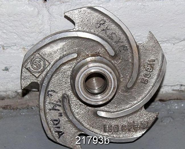 Used Goulds 3196 Impeller, 6.75", 5-Vane, Casting No.: 53811 (For 2x3x8 Pump) #21793
