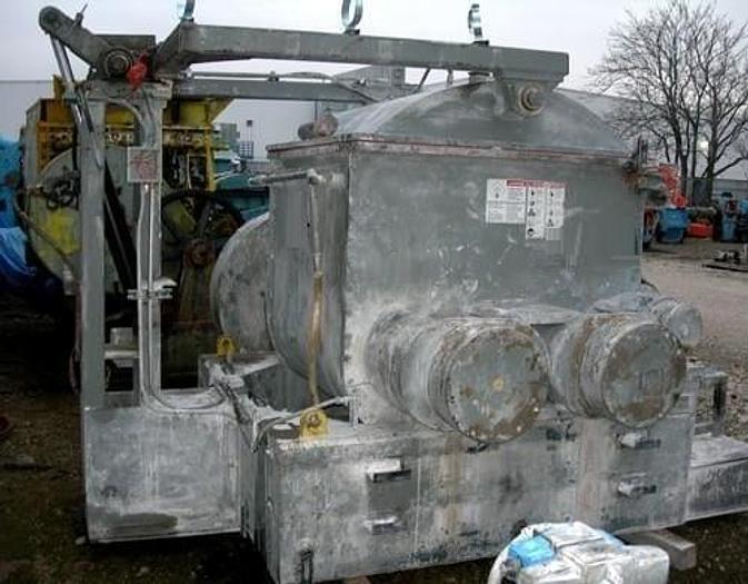 Used 300 GALLON AARON DOUBLE ARM MIXER – C/S – VACUUM – JACKETED