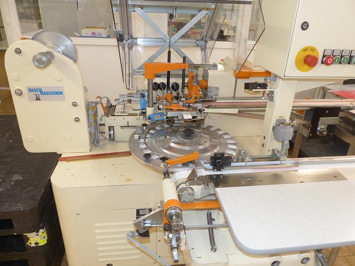 Used br. RASCH type RK foiling machine for bottom fold.