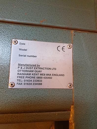 Used 2000 P & J Dust Extraction Unit