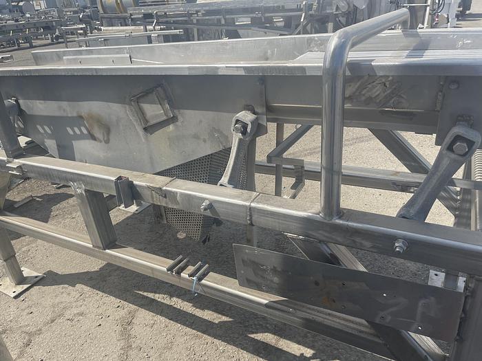Used Stainless Steel Dewatering Shaker 30" Wide x 113" Long