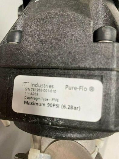 Used 2 ITT Pure-Flo A209 3-way Stainless Steel Valves w/ Monitor 1" & 3/4" Sanitary