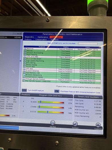 Used 2019 HAAS VF-6SS CNC Vertical Machining Center