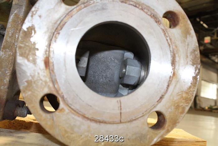 Used Fisher V150 Control V-ball Valve, 3", #28433