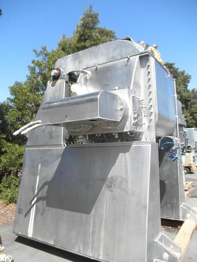 Used 200 GALLON AARON PROCESS DOUBLE ARM VACUUM MIXER/DRYER – S/S – VACUUM & JACKETED (#9391)