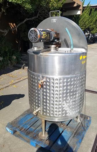 Used Tank, 175 Gallon, S/st, Jkt, Agit, JV Northwest #S743285