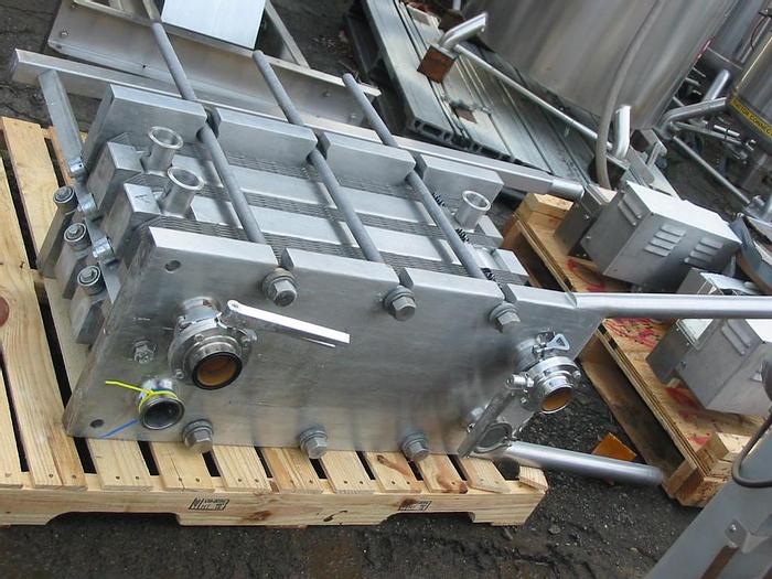 Used 97 SQ. FT. APV PLATE TYPE HEAT EXCHANGER – SANITARY S/S (#9519)