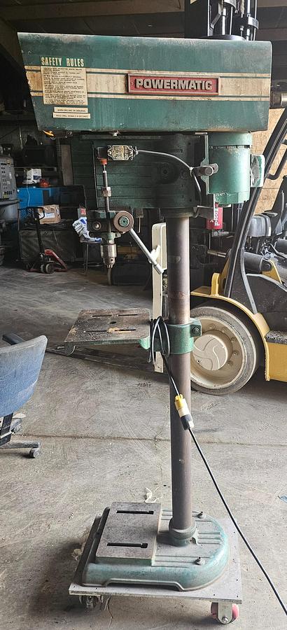 Used 15" Powermatic 1150 Pedestal Mounted Drill Press 110/120-208V, 1 ph 