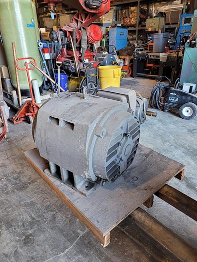 Used Toshiba 100 Hp Induction Motor 1765 RPM 404T Frame TEFC Electric Motor