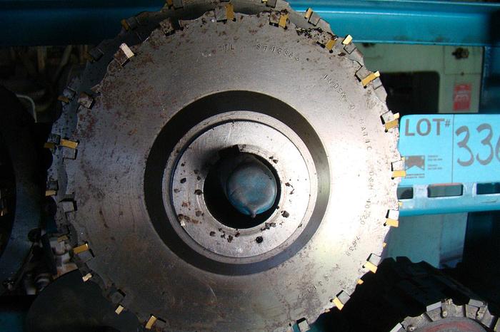 Used Index-O-Matic Model #: DSM-12.20-7538  Carbide Cutting Wheel