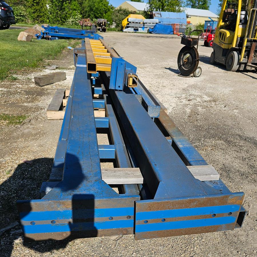 Used 4000 lb (2 Ton) 19.5' Span x 33' Runway Gorbel Freestanding Bridge Crane System & Hoist