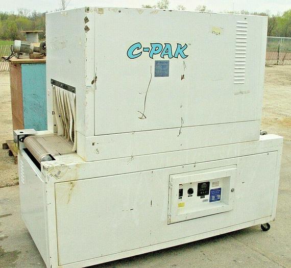 Used C-PAK #320 16" x 20" L-Bar Sealer & #2215 22" x 15" Heat Shrink Tunnel System