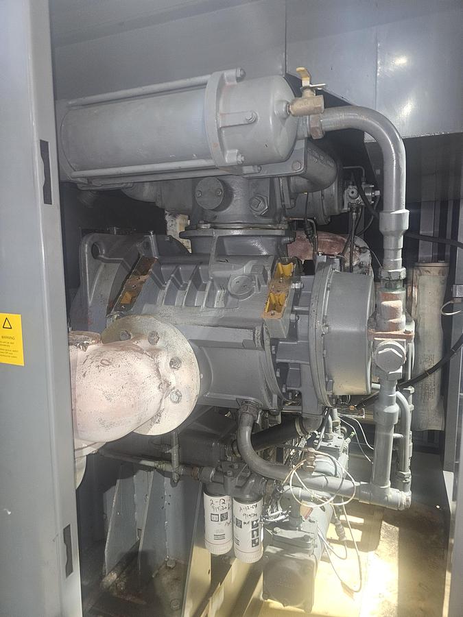 Used 450 Hp Atlas Copco ZR5 Oil Free 2050 CFM Rotary Screw Air Compressor - 34208 Hours
