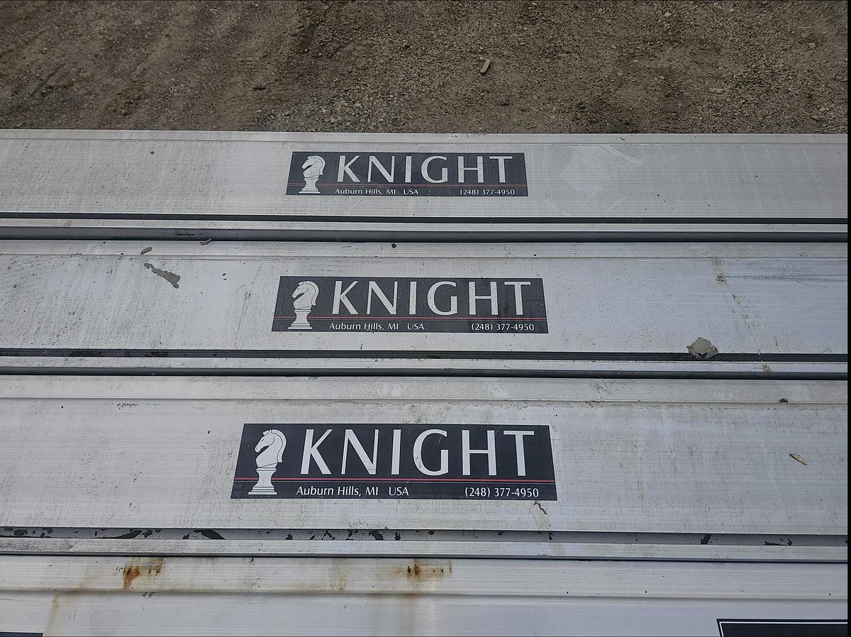 Used Knight RAD7500 1/2 Ton Aluminum Bridge Crane Suspension Rail System 180' Runway x 22' Span Bridge