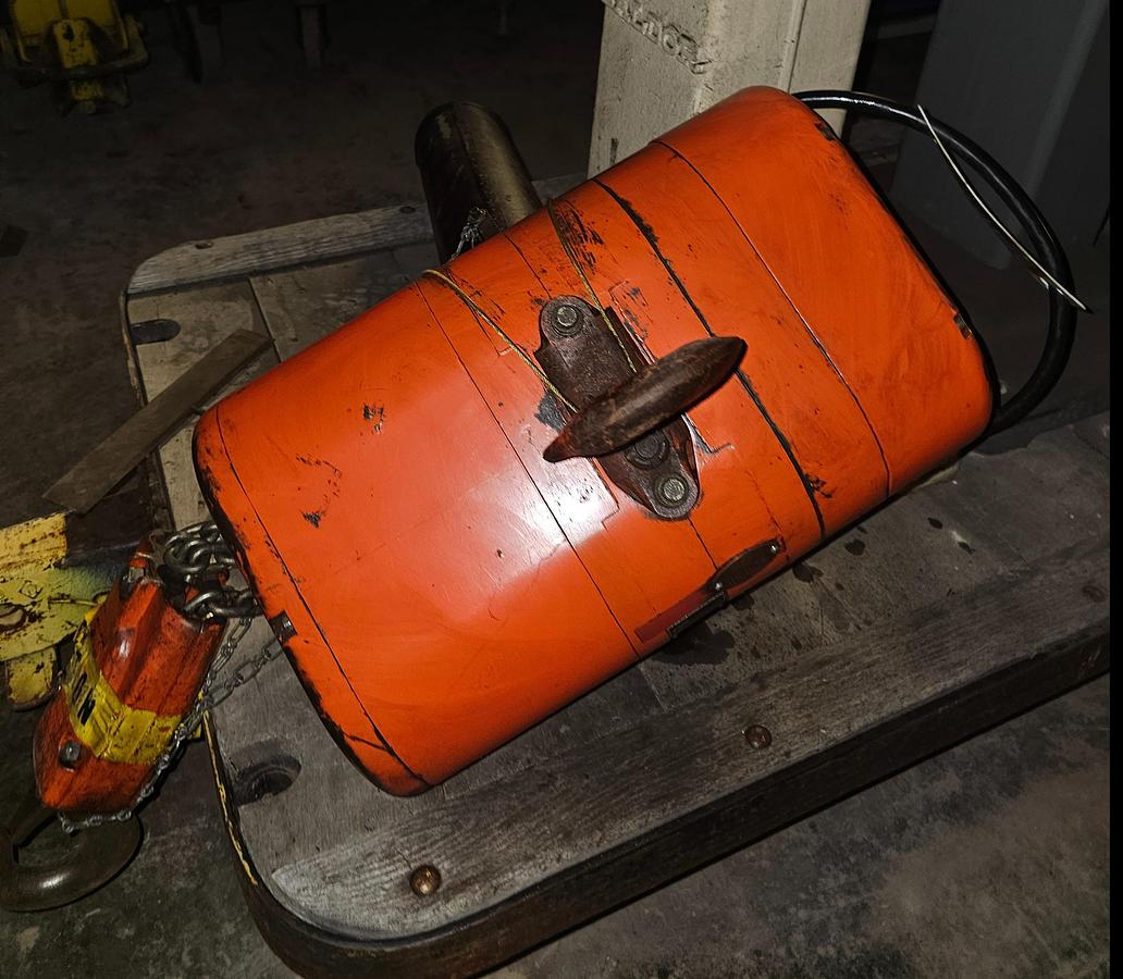 Used CM Lodestar Model RT-2 3 Ton Electric Chain Hoist 10' Lift 5.5/1.6 FPM 460V 3Ph