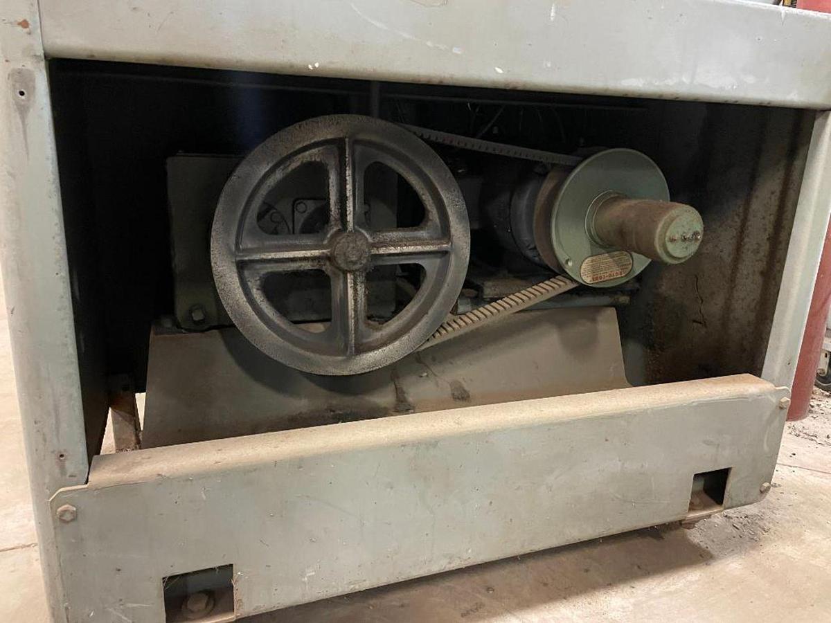 Used 18" Grob 4V-18 Vertical Bandsaw w/RW-B Welder & Air-Hydraulic Feeder Table