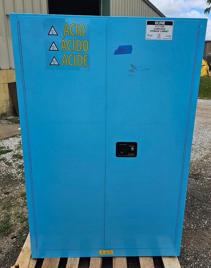 Used 45 Gallon U-Line H-3776M Corrossive Storage Cabinet