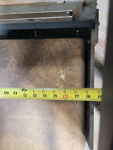 Used Shanklin Semi-Automatic L-Bar Sealer Model S-23B, 16" x 20" Cap, Power Conveyor