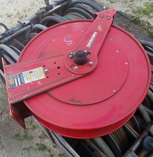 Used Reelcraft 2-Line #TW84000-OLPT 200 PSI, 1/4" x 100' Oxy/LP/Acetylene Gas Hoses