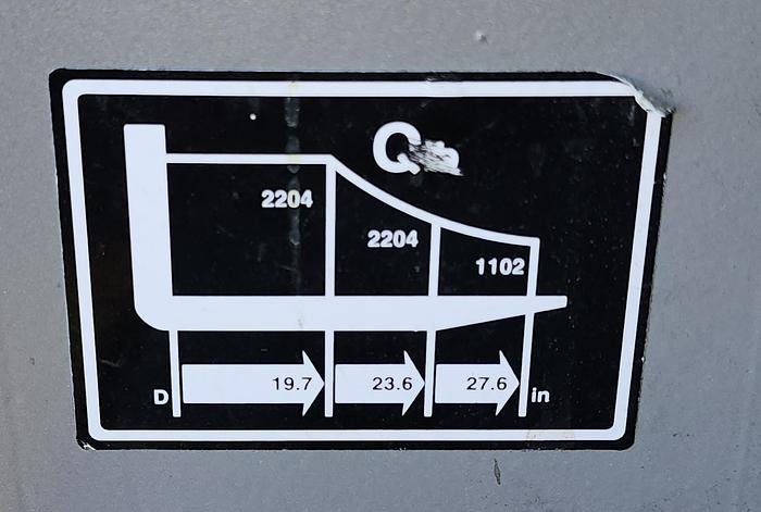 Used 2200# Jungheinrich/Multiton Single Stage "Swift" Series Stacker 24 Volt