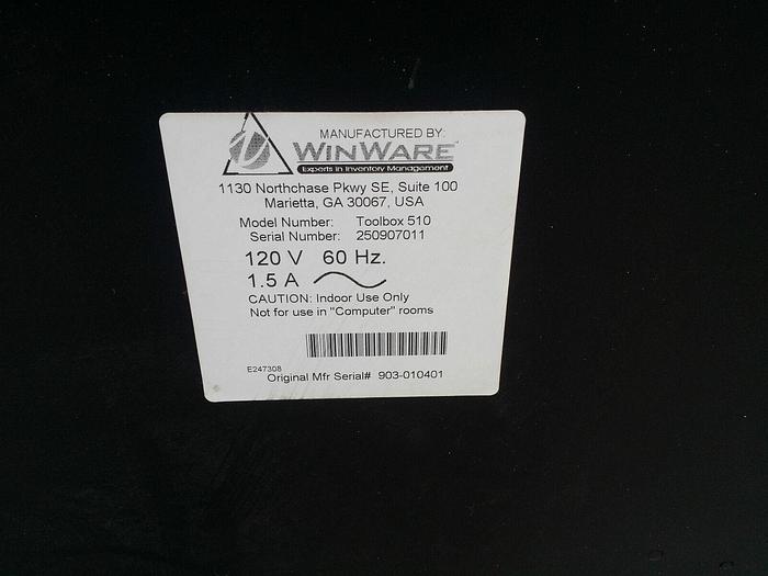 Used 2x Cribmaster Toolbox 510 & 500 Tool Inventory Management Dispensing System