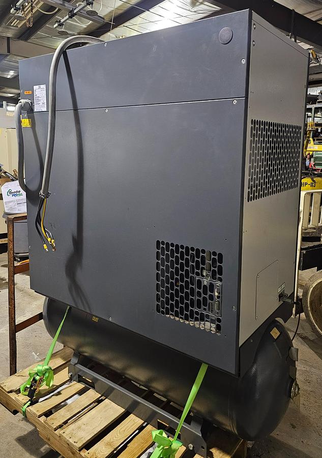 Used 2015 Atlas Copco GA11FF 15 Hp Rotary Screw Air Compressor - Only 3138 Hours!!