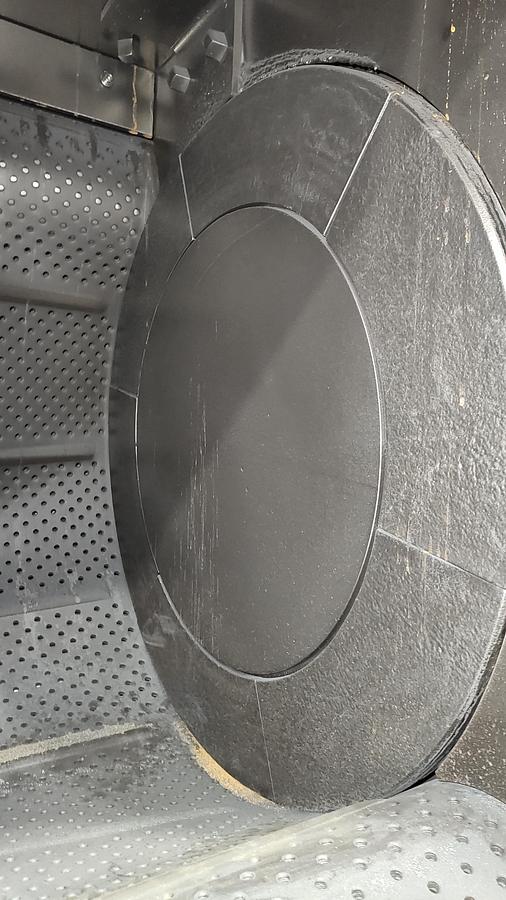 Used Wheelabrator TBR-12 Tumblast Shot Blaster | 12 Cu. Ft. | 30 HP Wheel | 460V