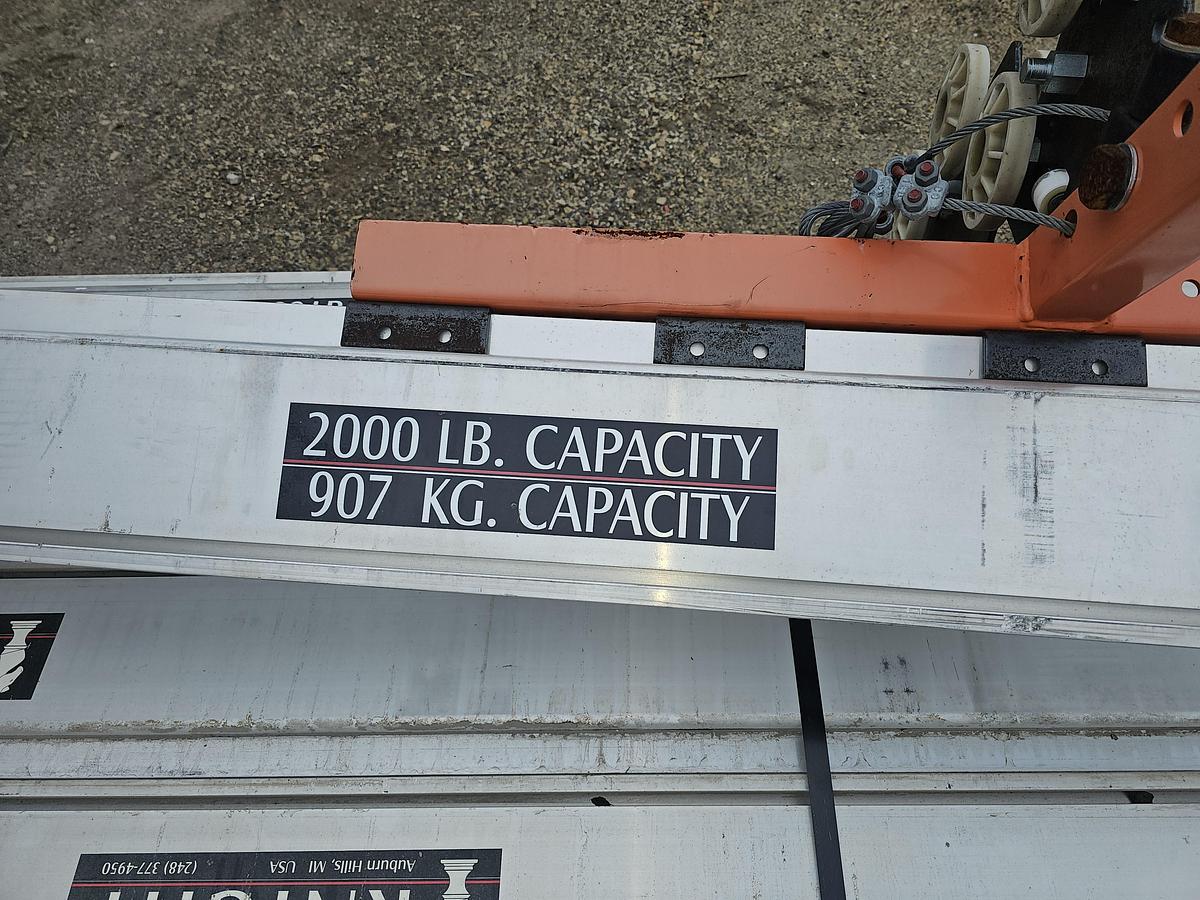 Used Knight RAD7500 1 Ton Aluminum Bridge Crane Suspension Rail System 170' Runway x 9' Span Bridges