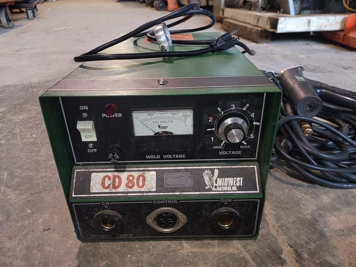 Used Midwest Industries, Inc. CD80 Stud Welding System & Gun