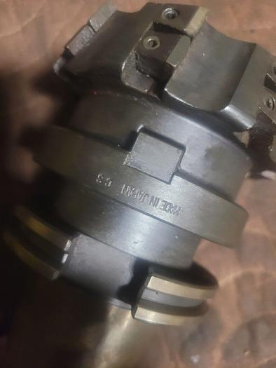 Used Tecnara 150-212-2 CAT50 Face Mill Holder 2'' Pilot Arbor Hole & 4'' Face Mill