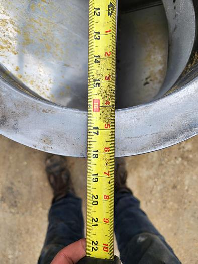 Used 18" Semco RV-15 304 Stainless Steel Rotary Airlock & 1 Hp Motor 208-230/460V 