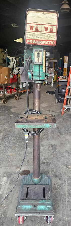 Used 15" Powermatic 1150 Pedestal Mounted Drill Press 110/120-208V, 1 ph 