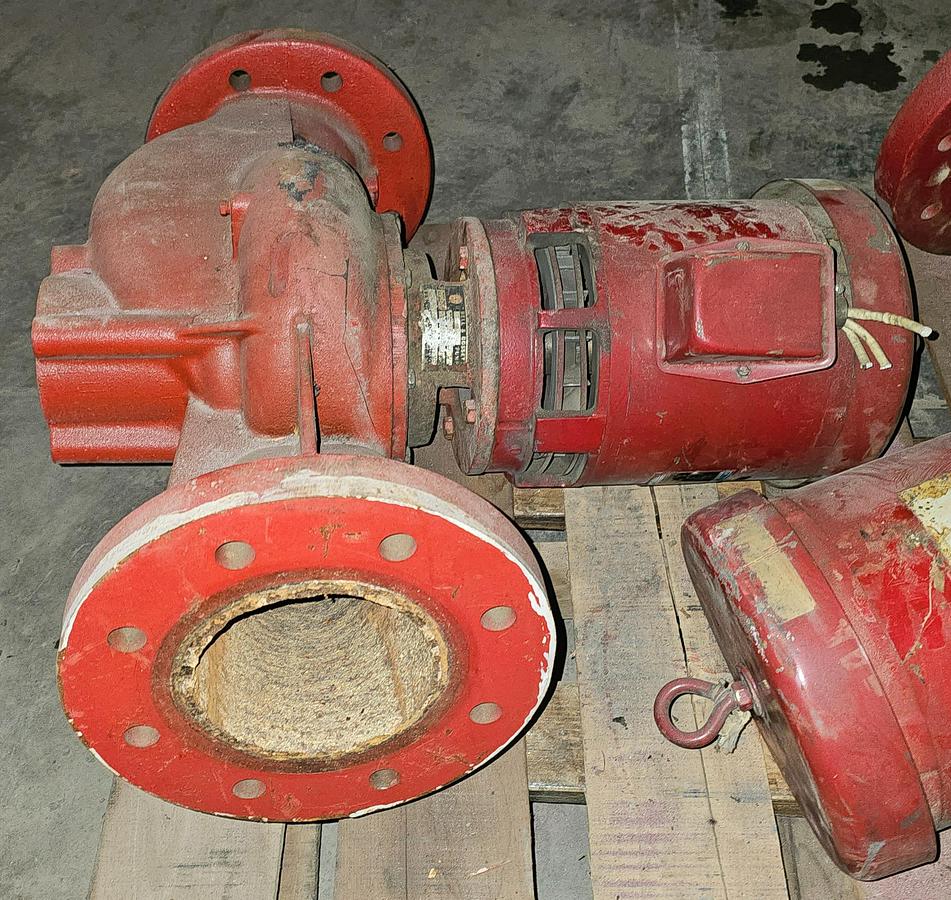 Used Bell & Gossett E-80 7.5 HP 6x7-7 Inline Closed Coupled Circulation Pump