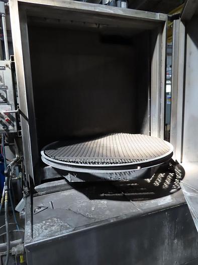 Used Precision Metals Works #812SS Stainless Steel Rotary Basket Heated Parts Washer