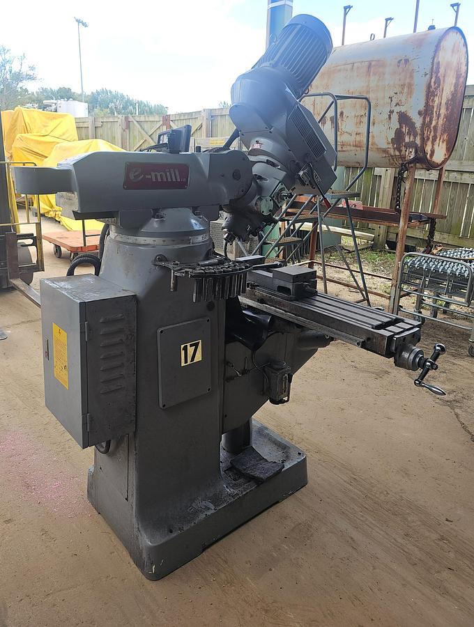 Used 2012 3 Hp ACER E-Mill EVS-3VSII Knee Mill , 9" x 49" Table Acurite DRO