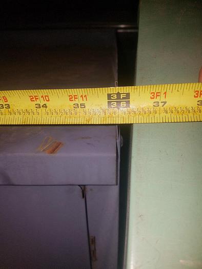 Used 36'' x 35'' x 24'' 2 Door Grey Cabinet with Benchtop Surface